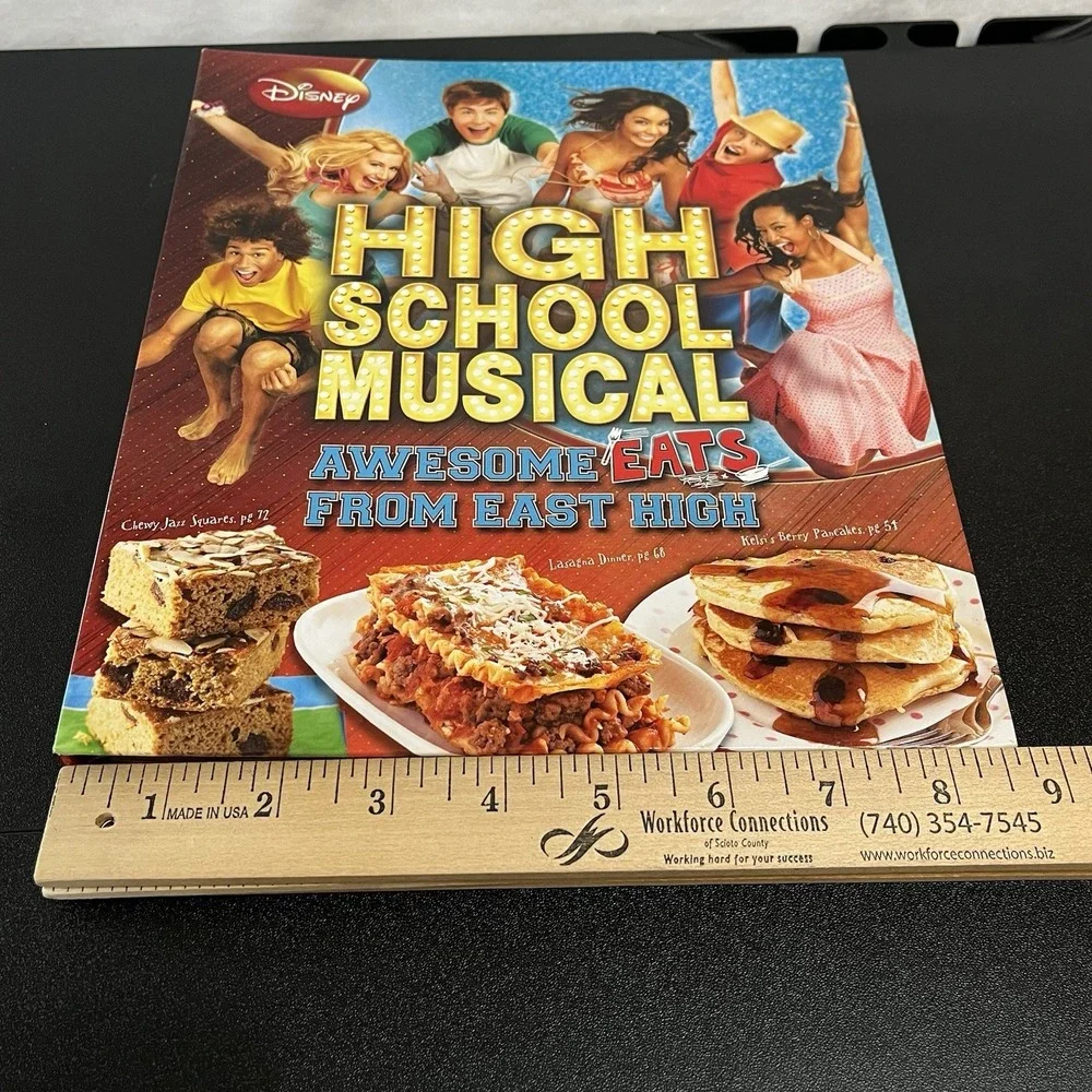 High School Musical COOKBOOK Awesome Eats East High 2008 1st Edition Spiral Book